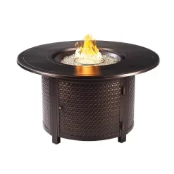 5pc Outdoor Fire Table Set With Hammered 44" Round Fire Table, 4 Deep Seating Swivel Rocking Chairs & Table Fabric Covers - Oakland Living 17 5pc Outdoor Fire Table Set With Hammered 44" Round Fire Table, 4 Deep Seating Swivel Rocking Chairs & Table Fabric Covers - Oakland Living -Outdoor Furniture Store GUEST 17b96084 9105 47d0 8107 861af382d224 2