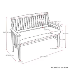 Outdoor Bench - Whitewash - CorLiving -Outdoor Furniture Store GUEST 193a8b94 0564 455c b156 7b043586ed2f 1