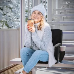 Flash Furniture Malta Portable Heated Reclining Stadium Chair With Armrests, Padded Back & Heated Seat With Dual Storage Pockets And Backpack Straps -Outdoor Furniture Store GUEST 19a30a15 772f 4a06 81c9 9685ad1841b1