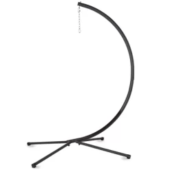 HearthSong Powder-Coated Steel Crescent Stand For Hanging Chairs And Play Spaces