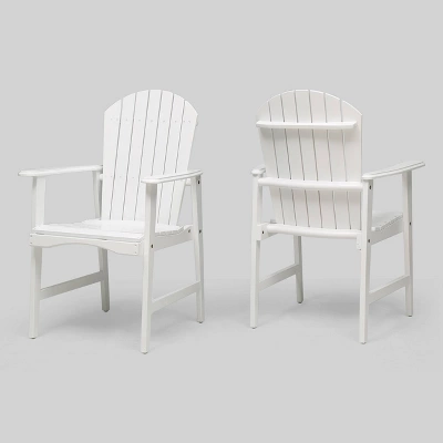 2pk Malibu Acacia Wood Patio Adirondack Dining Chairs - Christopher Knight Home 7 2pk Malibu Acacia Wood Patio Adirondack Dining Chairs - Christopher Knight Home - Image 5
