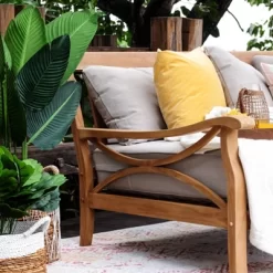 Abbington Teak Daybed With Cushion - Beige - Cambridge Casual -Outdoor Furniture Store GUEST 1a44385d 8a89 452d 94d7 fc3174382e13