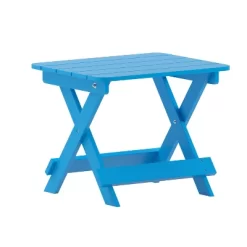 Emma And Oliver Portable Folding HDPE Adirondack Side Table For Indoor/Outdoor Use -Outdoor Furniture Store GUEST 1a9bed72 cfc9 475e 86d6 5ddfee090bef