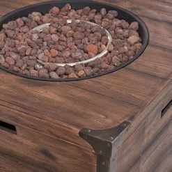 Hampton 5pc Wood & Wicker Club Chair Set With Fire Pit - Christopher Knight Home -Outdoor Furniture Store GUEST 1c05dda0 7336 4bdb 8bf8 a2a2241e9ee7