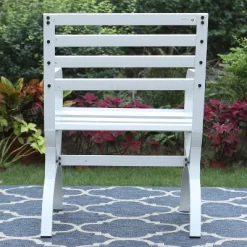 Outdoor Single Seat Steel Patio Chair - White - Captiva Designs -Outdoor Furniture Store GUEST 1c14a1a6 2cfe 429c b516 6a1f2d08a90e