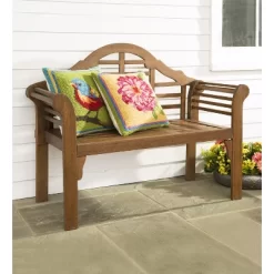 Evergreen Lutyens Wood Garden Bench - Natural -Outdoor Furniture Store GUEST 1c24f58b b346 4b4a bb14 19cff4e53701