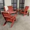Italica 4pc Outdoor Set With Modern Adirondack Chairs, Double Wider Adirondack Chair & Side Table - Rustick Red - Highwood -Outdoor Furniture Store GUEST 1c48ab87 cef3 445b 83f6 e82f11ca7274