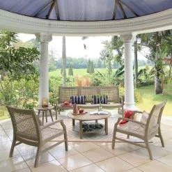 Teak Zuma Patio Sofa Gray - Cambridge Casual -Outdoor Furniture Store GUEST 1c5a79e3 e52c 4b6f ae73 9cf7bd94350e