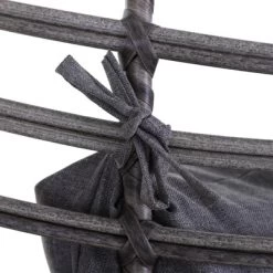 Outsunny Patio Wicker Lounge Chair With Soft Cushion, Outdoor/Indoor PE Rattan Egg Teardrop Cuddle Chair With Height Adjustable Knob For Backyard Garden Lawn Living Room -Outdoor Furniture Store GUEST 1d4cffe5 144b 4004 8e37 1933a1f6e591