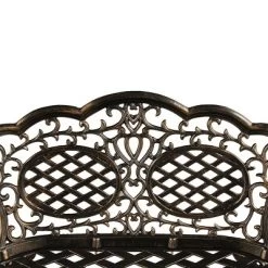 Ornate Traditional Aluminum Patio Bench - Bronze - Oakland Living -Outdoor Furniture Store GUEST 1e11f6dd 2a51 42b7 ae82 068185a893f5
