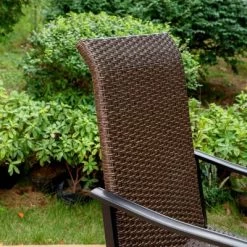 Captiva Designs 7pc Steel Outdoor Patio Dining Set With Rattan Arm Chairs & Rectangle Extendable Table -Outdoor Furniture Store GUEST 1ecf919f fffd 4afe b2c0 de038a1056d2