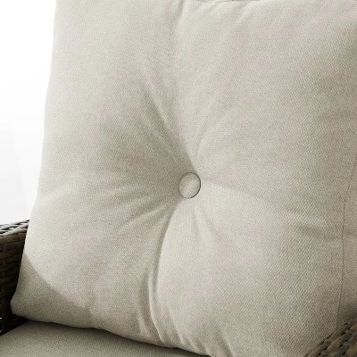 Rockport Outdoor Wicker High Back Loveseat - Crosley 9 Rockport Outdoor Wicker High Back Loveseat - Crosley - Image 7