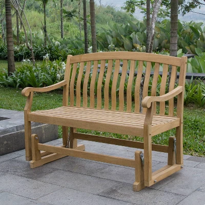 Sherwood Glider Bench - Teak - Cambridge Casual 4 Sherwood Glider Bench - Teak - Cambridge Casual - Image 2