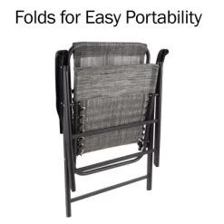 Pure Garden Folding Lounge Chairs – Portable Camping Or Lawn Chairs, Gray, Set Of 2 -Outdoor Furniture Store GUEST 2028396a 1fb5 44d6 ae99 3e84aca312ff