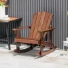 Tangkula 2PCS Kid Adirondack Rocking Chair Outdoor Solid Wood Slatted Seat Backrest Coffee -Outdoor Furniture Store GUEST 20630b83 c643 4497 8d91 3424f25c985b