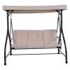 Costway Converting Outdoor Swing Canopy Hammock 3 Seats Patio Deck Furniture Beige -Outdoor Furniture Store GUEST 20b688e3 3655 4612 a7ff b12b2717dc0c