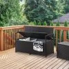Parksville Patio Storage Bench - Black - CorLiving -Outdoor Furniture Store GUEST 20c750d7 0012 49b9 bf84 c0e565bbfbfb