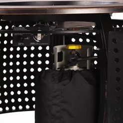 5pc Set With 44" Round Outdoor Aluminum Fire Table & Four Swivel Rocking Chairs & Wind Blocker Lid - Oakland Living -Outdoor Furniture Store GUEST 20cb157b 70d0 48f6 a83d 6557a0159545