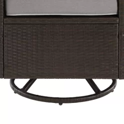 Palm Harbor 5pc Outdoor Wicker Conversation Set With Fire Table - Gray - Crosley -Outdoor Furniture Store GUEST 20edb47f 37f3 486e b568 47f25cf2a067