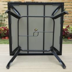 5pc Patio Dining Set With Rattan Arm Chairs & Square Faux Wood & Steel Tabletop - Captiva Designs -Outdoor Furniture Store GUEST 21156517 6b82 4b70 89ca 8dba21827ab4 1