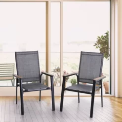 7pc Patio Set With Steel Table & Aluminum Frame Sling Chairs - Captiva Designs 11 7pc Patio Set With Steel Table & Aluminum Frame Sling Chairs - Captiva Designs -Outdoor Furniture Store GUEST 21919535 c371 4221 9e21 1a3bfaaed702