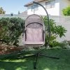 Barton Outdoor Hanging Egg Chair Collapsible Chair Patio Egg Chair W/ Cushion -Outdoor Furniture Store GUEST 22dc3b9f fec8 4211 b1ab c20f6dec0faf