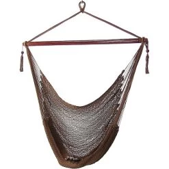 Sunnydaze Decor Sunnydaze Caribbean Style Extra Large Hanging Rope Hammock Chair Swing For Backyard And Patio -Outdoor Furniture Store GUEST 237579b0 7efd 4be2 82f6 1de694bf27ca