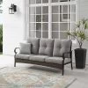 Dahlia Outdoor Steel Sofa Taupe/Matte Black - Crosley -Outdoor Furniture Store GUEST 238d8466 8d7b 4af5 97a5 791d7a57525d