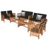 Tangkula 4PCS Patio Acacia Wood Sofa Set Conversation Couch Coffee Table With Cushions -Outdoor Furniture Store GUEST 2439d2e2 5948 471b 971a 36fc12d5397a