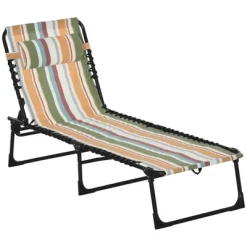 Outsunny Outdoor Folding Chaise Lounge Chair Portable Lightweight Reclining Garden Sun Lounger With 4-Position Adjustable Backrest For Patio, Deck, And Poolside -Outdoor Furniture Store GUEST 26696bb7 11f1 47b1 a418 2890f5f0c8dc