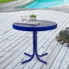 Northlight 22" Outdoor Retro Tulip Side Table, Blue -Outdoor Furniture Store GUEST 2676a6cc 9ba2 4c09 b4d6 f0ad9abffa3c