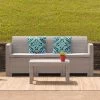 Flash Furniture Faux Rattan Sofa With All-Weather Cushions -Outdoor Furniture Store GUEST 271b02b3 d41d 4a5c a706 bcba2cc50c71
