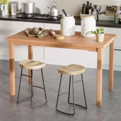 Costway Patio Rectangle Dining Table Teak Wood Spacious Slatted Tabletop Outdoor Up To 6 -Outdoor Furniture Store GUEST 2727029b 7bfe 4349 b806 11c9adb12c1f