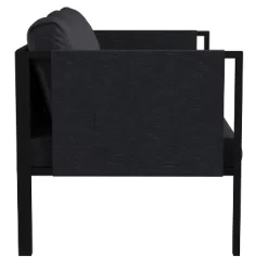 Flash Furniture Lea Indoor/Outdoor Loveseat With Cushions - Modern Steel Framed Chair With Storage Pockets -Outdoor Furniture Store GUEST 273608eb 8130 47c9 9d2c 23ac8be07fdc 1