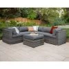 4pc Metal Multi-Shade Rattan Sectional - Gray - Saracina Home -Outdoor Furniture Store GUEST 273a4d33 7d82 40c4 8d88 2555be4e1d30