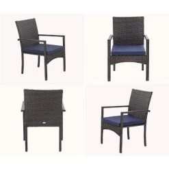 7pc Patio Dining Set With Expandable Rectangular Table & 6 PE Rattan Chairs - Captiva Designs -Outdoor Furniture Store GUEST 28003639 1c93 4946 a6db 4f3f59a53b6d