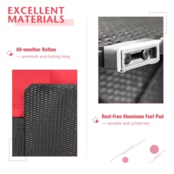 Tangkula Patio Rattan Daybed With 4 Pillows Cushioned Sofa For Outdoor -Outdoor Furniture Store GUEST 2804119a 38b1 4cbc 97bc c197ee1a4546