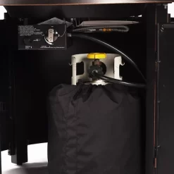 5pc Outdoor Fire Table Set With Geometric 44" Round Fire Table, 4 Deep Seating Swivel Rocking Chairs & Table Fabric Covers - Oakland Living -Outdoor Furniture Store GUEST 2875abbf a8ef 4b42 8192 81357c6826c1 1