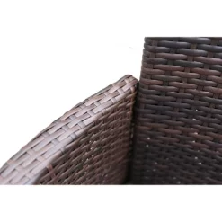 2pk Wicker Outdoor Chairs With Cushions - Brown/Beige - GODEER -Outdoor Furniture Store GUEST 28c91ec3 ac0f 4c5f 892a 2dee2d62501b