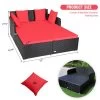 Tangkula Patio Rattan Daybed With 4 Pillows Cushioned Sofa For Outdoor -Outdoor Furniture Store GUEST 295d2b92 7045 4b46 9fa8 9adbb4ff68a9