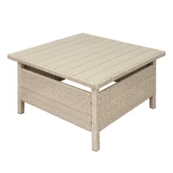 6pc Wicker Patio Set With Benches - Brown/Gray - GODEER -Outdoor Furniture Store GUEST 2a0f64c8 9527 472a bbf7 7d29db0f7687