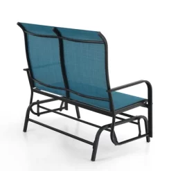 2-Seat Patio Glider With Steel Frame - Blue - Captiva Designs -Outdoor Furniture Store GUEST 2a109ad4 1c9c 4ece 84b3 7087d0082c57