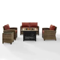 Crosley 5pc Bradenton Steel Outdoor Patio Fire Pit Furniture Set -Outdoor Furniture Store GUEST 2a2bb385 23f3 4970 9658 abaa9494fcc0