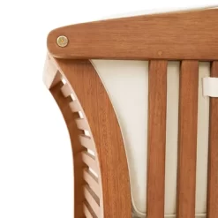 Stamford Eucalyptus Wood Outdoor Bench With Cushions - Natural - Alaterre Furniture -Outdoor Furniture Store GUEST 2a9027cf 0bcd 4e76 8b3c bedab64a0962