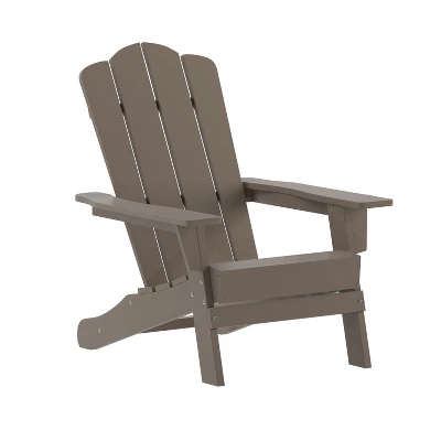 Merrick Lane Adirondack Chair With Cup Holder, Weather Resistant HDPE Adirondack Chair 16 Merrick Lane Adirondack Chair With Cup Holder, Weather Resistant HDPE Adirondack Chair - Image 14