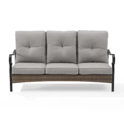 Dahlia Outdoor Steel Sofa Taupe/Matte Black - Crosley -Outdoor Furniture Store GUEST 2bacda56 29c5 4a97 90e0 21695aa97058