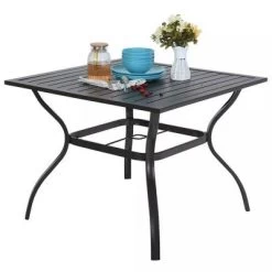 5pc Patio Set With Square Table & Reclining Sling Chairs With Armrests - Captiva Designs -Outdoor Furniture Store GUEST 2bc9e36a d311 460d bf7f a22e893f40d5