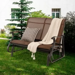 Costway 2-Person Patio Swing Glider Bench Loveseat Rocking Chair High Back Deck -Outdoor Furniture Store GUEST 2bfd0fcb fccb 4672 b07d 33e5ecb924d2