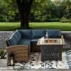 Bradenton 4pc Outdoor Wicker Sectional Set With Fire Table - Crosley 1 Bradenton 4pc Outdoor Wicker Sectional Set With Fire Table - Crosley -Outdoor Furniture Store GUEST 2c1978dd fc2f 49dc 8e48 f7ef300312a5