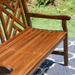 Outdoor Poplar Wood Loveseat Bench - Natural - Captiva Designs 12 Outdoor Poplar Wood Loveseat Bench - Natural - Captiva Designs -Outdoor Furniture Store GUEST 2c1ee415 4312 4772 b199 e4803af27511